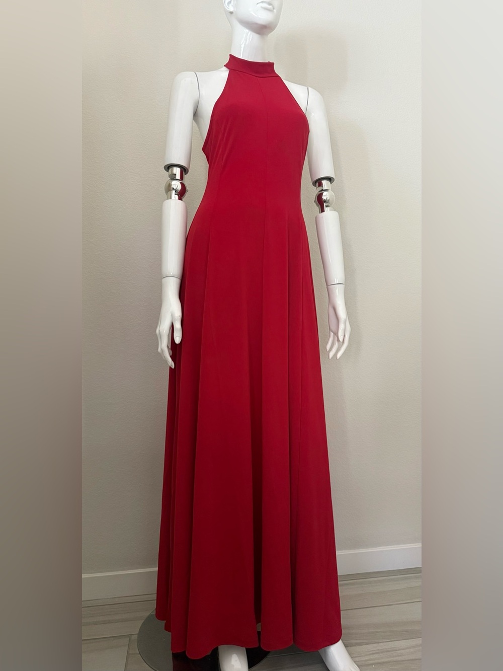Anthropologie Crimson Halter Maxi Dress